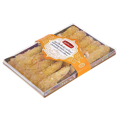 A PACK OF 10 CRYSTAL ROCK CANDIES