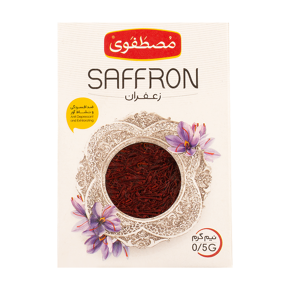 Buy زعفران نیم گرم جعبه Mostafavi