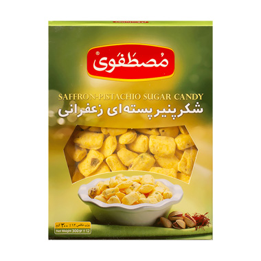 Buy شکر پنیر پسته ای زعفرانی 300 گرم Mostafavi
